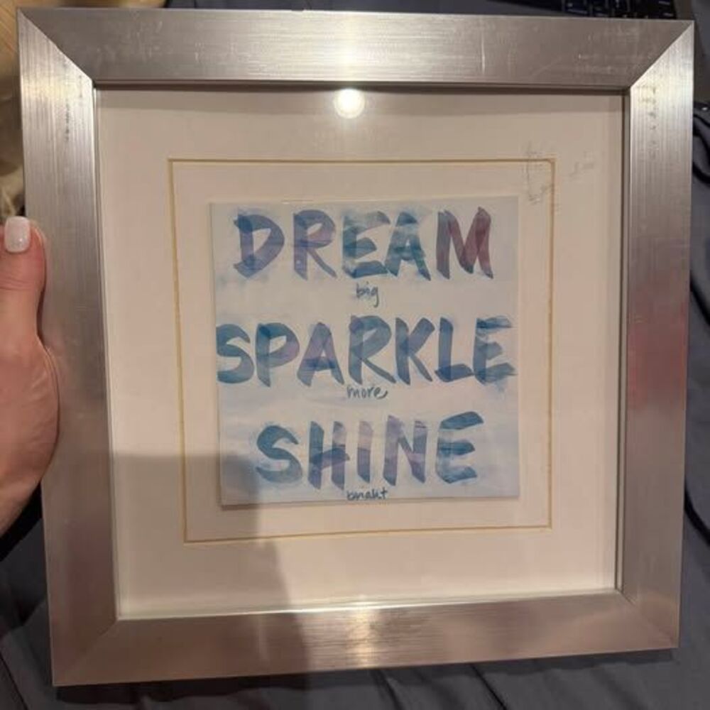 Dream Sparkle Shine Framed Wall Art